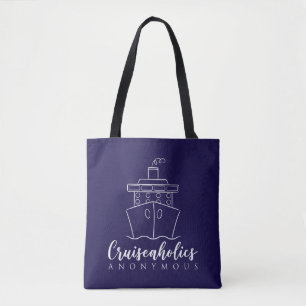Cruiseaholics Anonymous Nautical Tote Bag