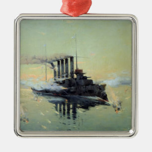 Cruiser Askold fighting Metal Ornament