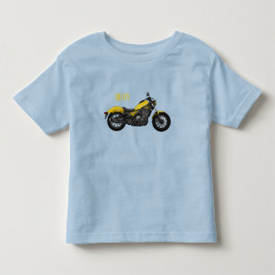 Cruiser motorcycle cartoon illustration  toddler t-shirt