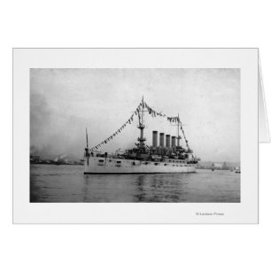 Cruiser Washington anchored in Seattle Harbor