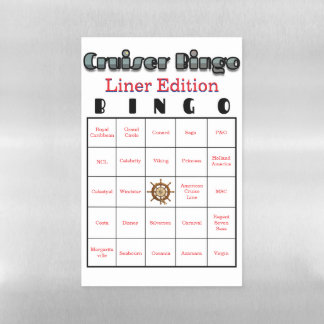 Cruiser's Bingo Liner Edition Magnetic Dry Erase Sheet