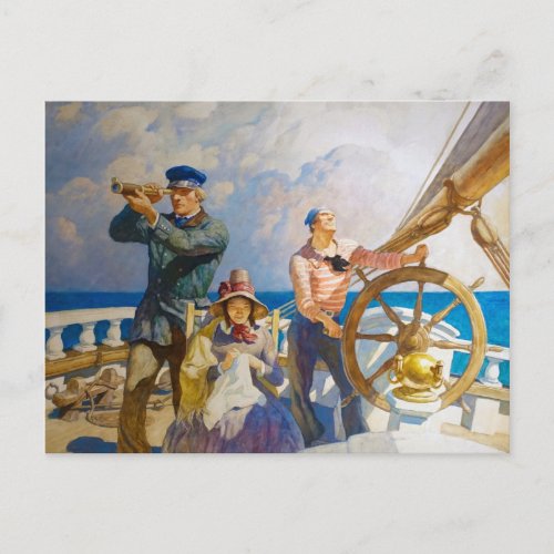 Cruises 1937 by Newell Convers Wyeth Postcard