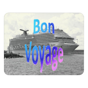 CruiseShip Bon Voyage Sign