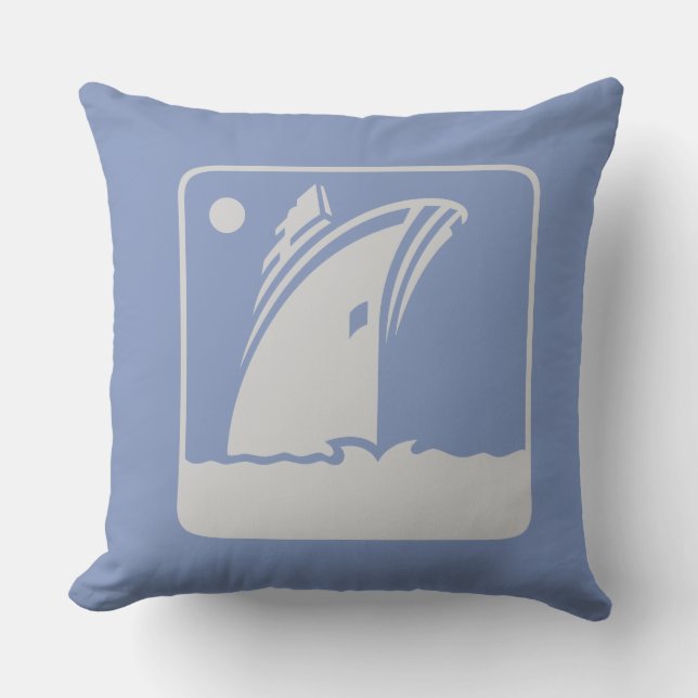 Cruiseship Outdoor Pillow (Front)