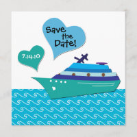 Cruiseship Save the Wedding Date Card