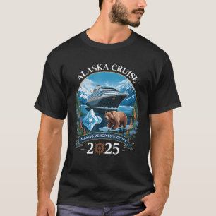 Cruisin Alaska 2025 Family Alaska Cruise Funny Vac T-Shirt