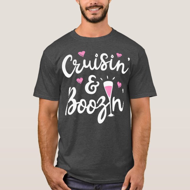 Cruisin And Boozin  Cruise Ship Cruising Men T-Shirt (Front)