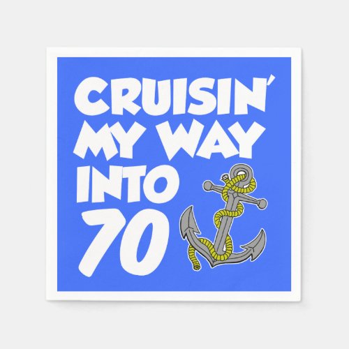 Cruisin My Way Into 70 Boat Themed Party Napkins