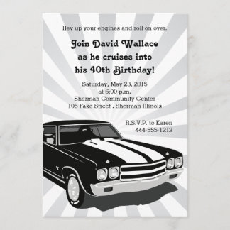 Cruisin Party Invitation