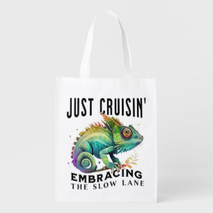 Cruisin' Slow Lane Life Grocery Bag