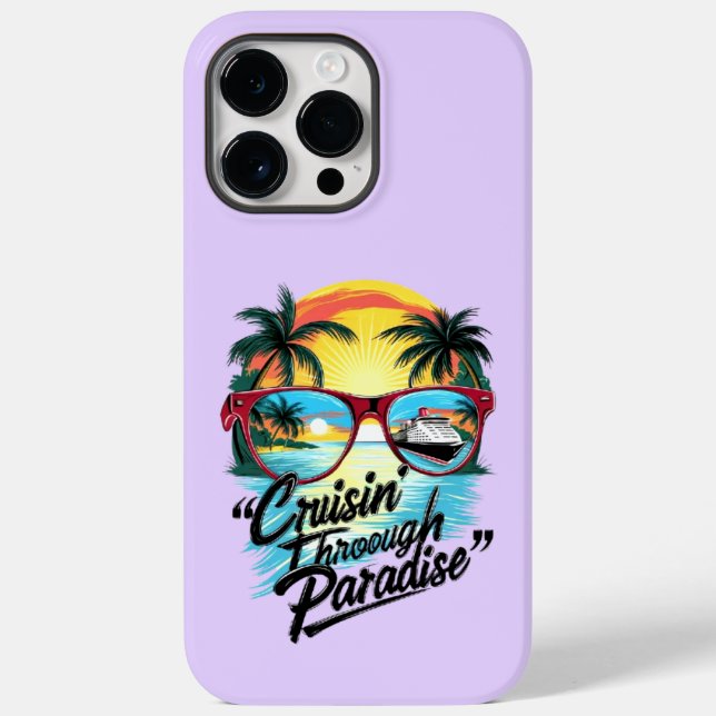 Cruisin’ Through Paradise: Tropical Escape Vibes  Case-Mate iPhone Case (Back)