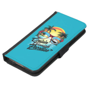 Cruisin’ Through Paradise: Tropical Escape Vibes  Samsung Galaxy S5 Wallet Case