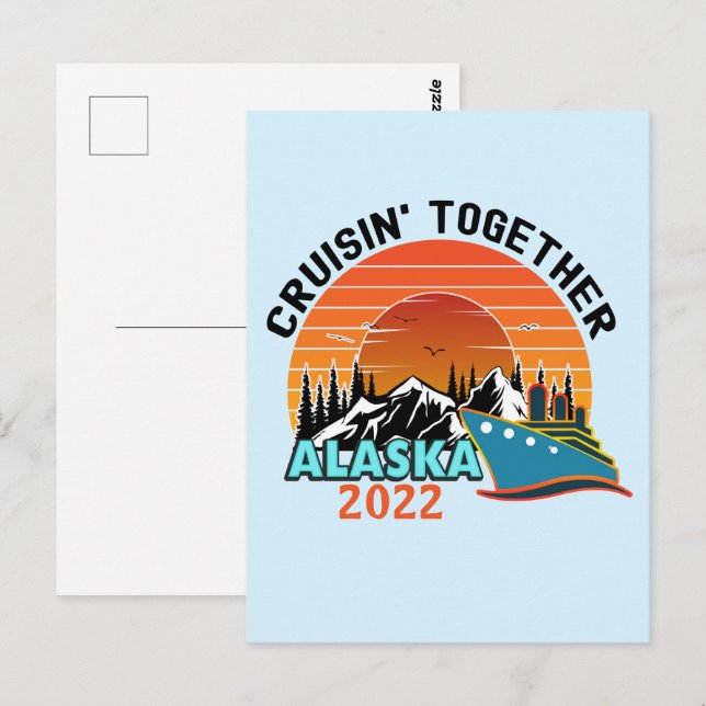 Cruisin Together Alaska Travel Vacation  Postcard (Front/Back)
