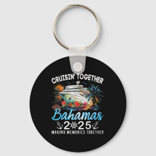 Cruisin' Together Bahamas 2025 Cruise Beach Summer Keychain