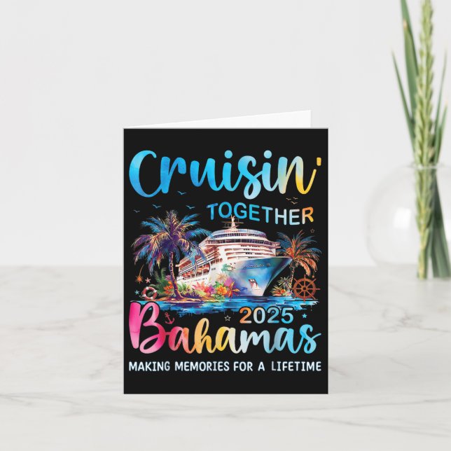 Cruisin Together Bahamas 2025 Family Cruise Bahama Card (Front)