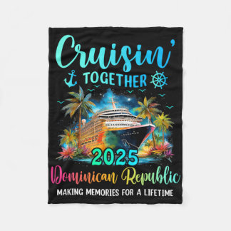 Cruisin' Together Dominican Republic 2025 Family C Fleece Blanket
