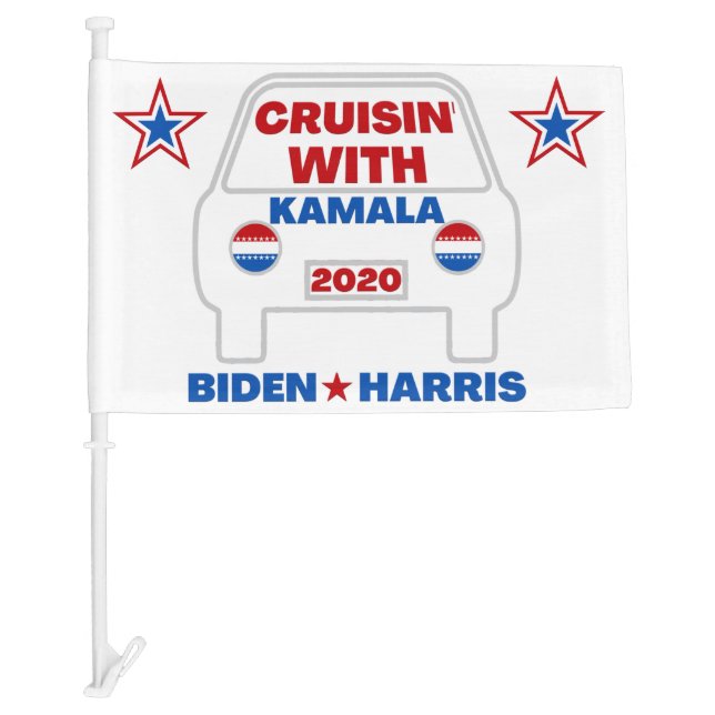 Cruisin' With Kamala 2020 Car Flag (Front)