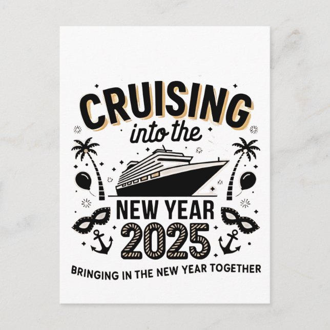 Cruising 2025 Making Memories Together Family  Invitation Postcard (Front)