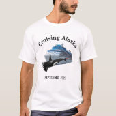 Cruising Alaska Orca Ship Killer Whale T-Shirt (Front)