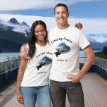 Cruising Alaska Orca Ship Killer Whale T-Shirt<br><div class="desc">This design was created though digital art. You may change the style of this shirt by choosing More > under the style option. It may be personalized by clicking the customize button and changing the color, adding a name, initials or your favorite words. Contact me at colorflowcreations@gmail.com if you with...</div>