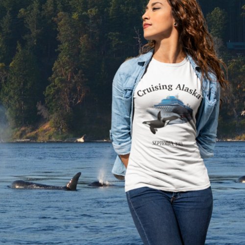 Cruising Alaska Orca Ship Killer Whale T_Shirt