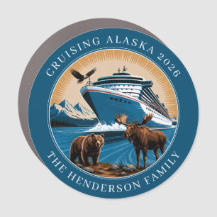 Cruising Alaska Ship Door Marker Magnet