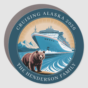 Cruising Alaska Ship Door Marker Magnet