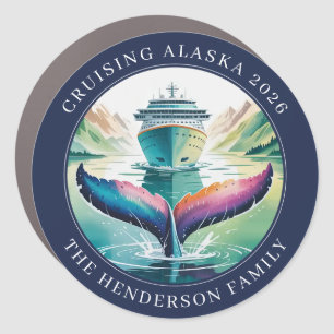 Cruising Alaska Ship Door Marker Magnet
