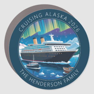 Cruising Alaska Ship Door Marker Magnet