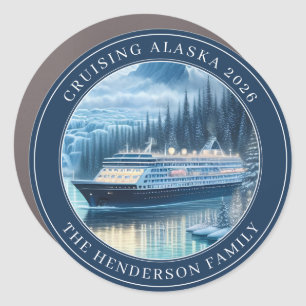 Cruising Alaska Ship Door Marker Magnet