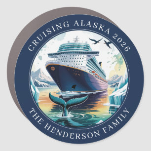 Cruising Alaska Ship Door Marker Magnet