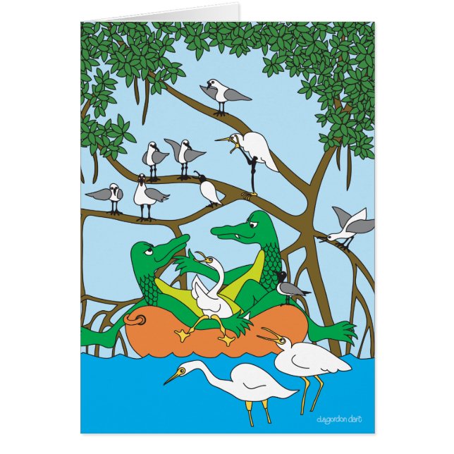 Cruising Alligator Duet Cards (Front)