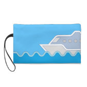 Cruising Along Personalized Name Wristlet Purse (Back)