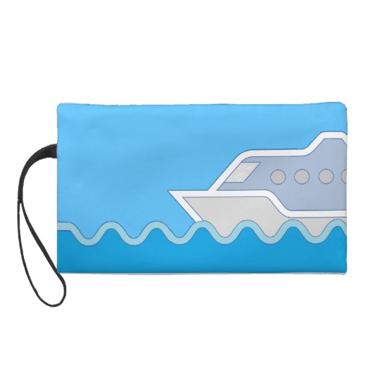 Cruising Along Personalized Name Wristlet Purse (Back)