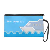 Cruising Along Personalized Name Wristlet Purse (Front)