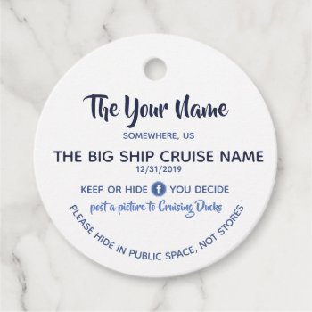 Cruising Duck Custom Favor Tags by nuestraherenciaco at Zazzle