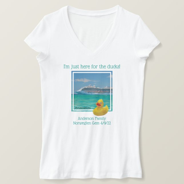 Cruising duck family cruise shirt (Design Front)