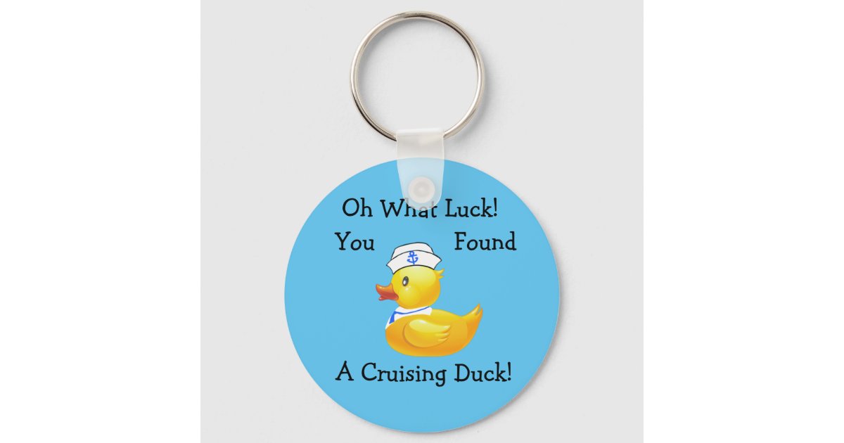 Cruising Duck Keychain Zazzle