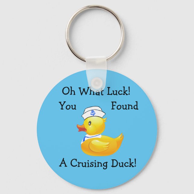 Cruising Duck  Keychain (Front)