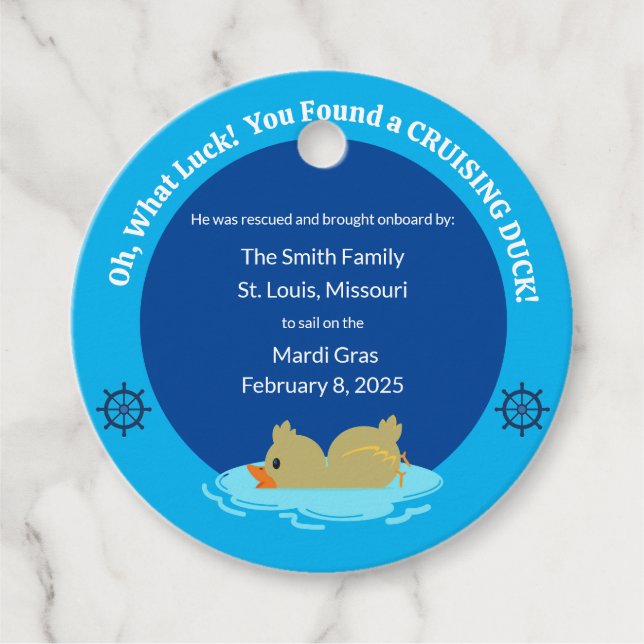 Cruising Duck Tags (Front)