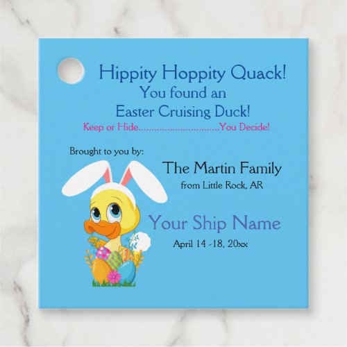 Cruising Duck Tags for Easter