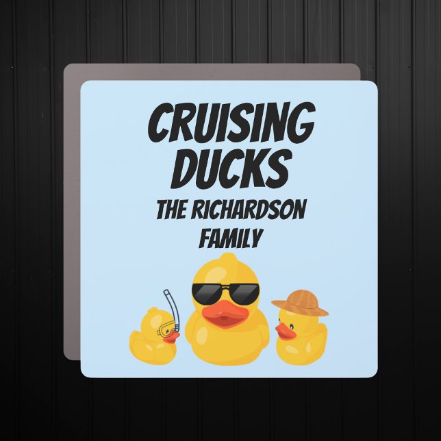 Cruising Ducks Family Cruise Door Magnet (Creator Uploaded)