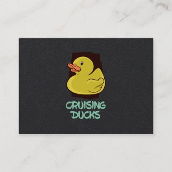 Cruising Ducks Fun Travel Business Card by Sooper_Dooper_Shop at Zazzle