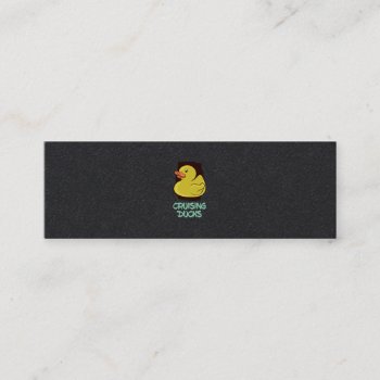 Cruising Ducks Fun Travel Mini Business Card by Sooper_Dooper_Shop at Zazzle