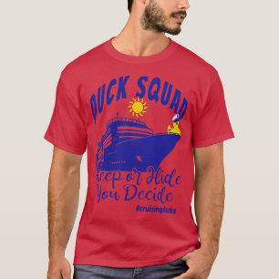 Cruising Ducks Game Duck Squad Cruise Vacation Tri T-Shirt