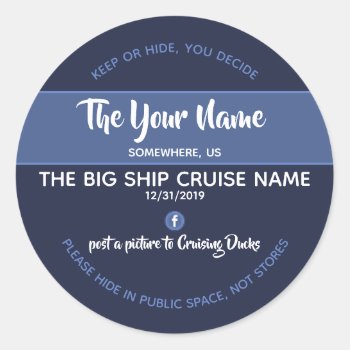Cruising Ducks Personalized Stickers by nuestraherenciaco at Zazzle