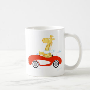 Cruising Giraffe Coffee Mug
