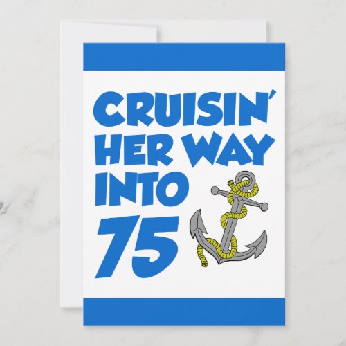 Cruising Her Way Into 75 Invite