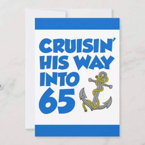 Cruising His Way Into 65 Invite