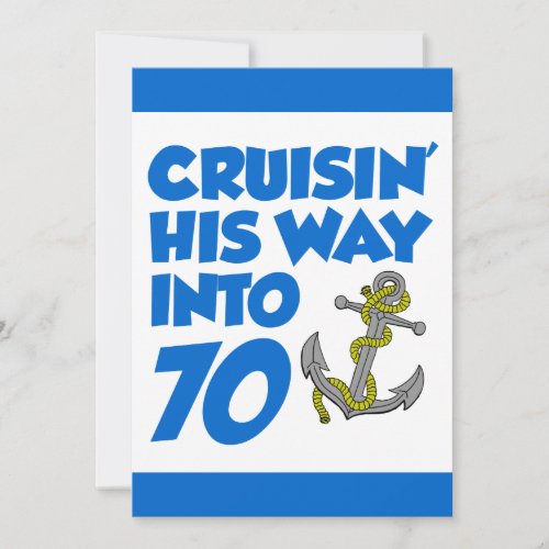Cruising His Way Into 70 Invite